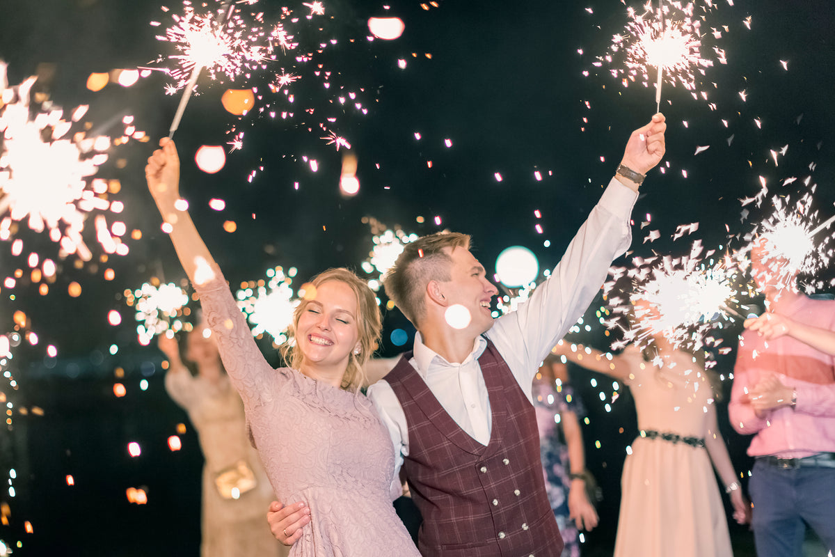 Top Wedding Send-Off Ideas for a Spring Wedding: Spotlight on Wedding Sparklers by King of Sparklers