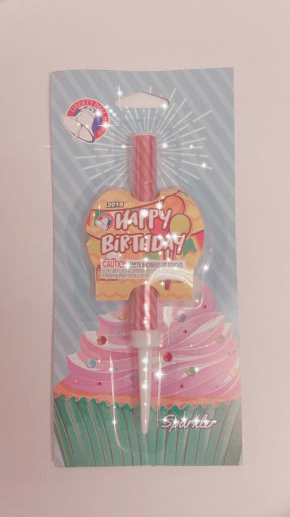 Happy Birthday Single Sparkler