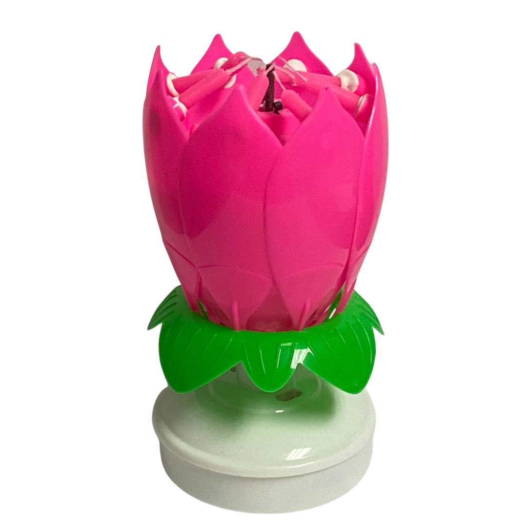 Flower Spinning Birthday Candle