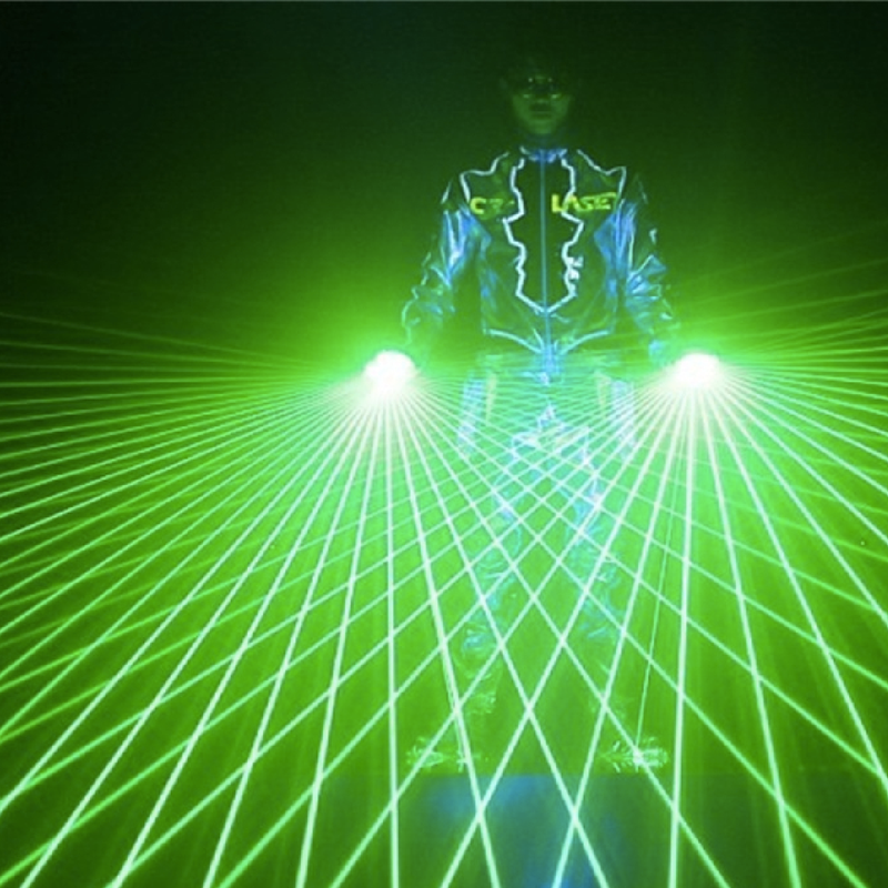 Laser Gloves Green