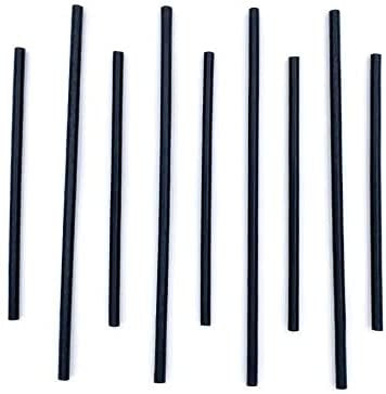 Black Agave Straws Short 5.75