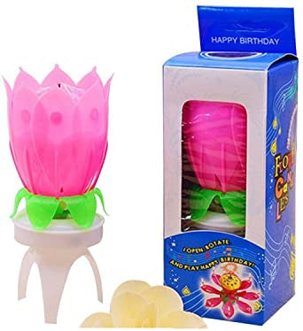 Flower Spinning Birthday Candle