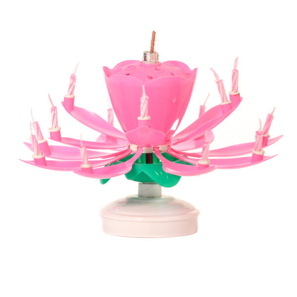Flower Spinning Birthday Candle