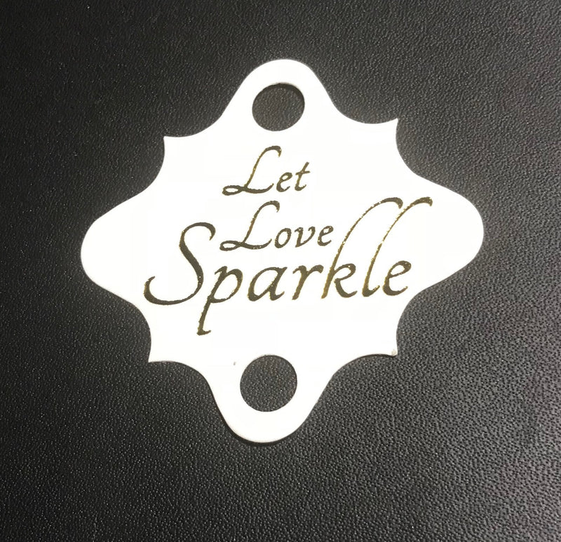 Let Love Sparkle Wedding Tags 24 Pack