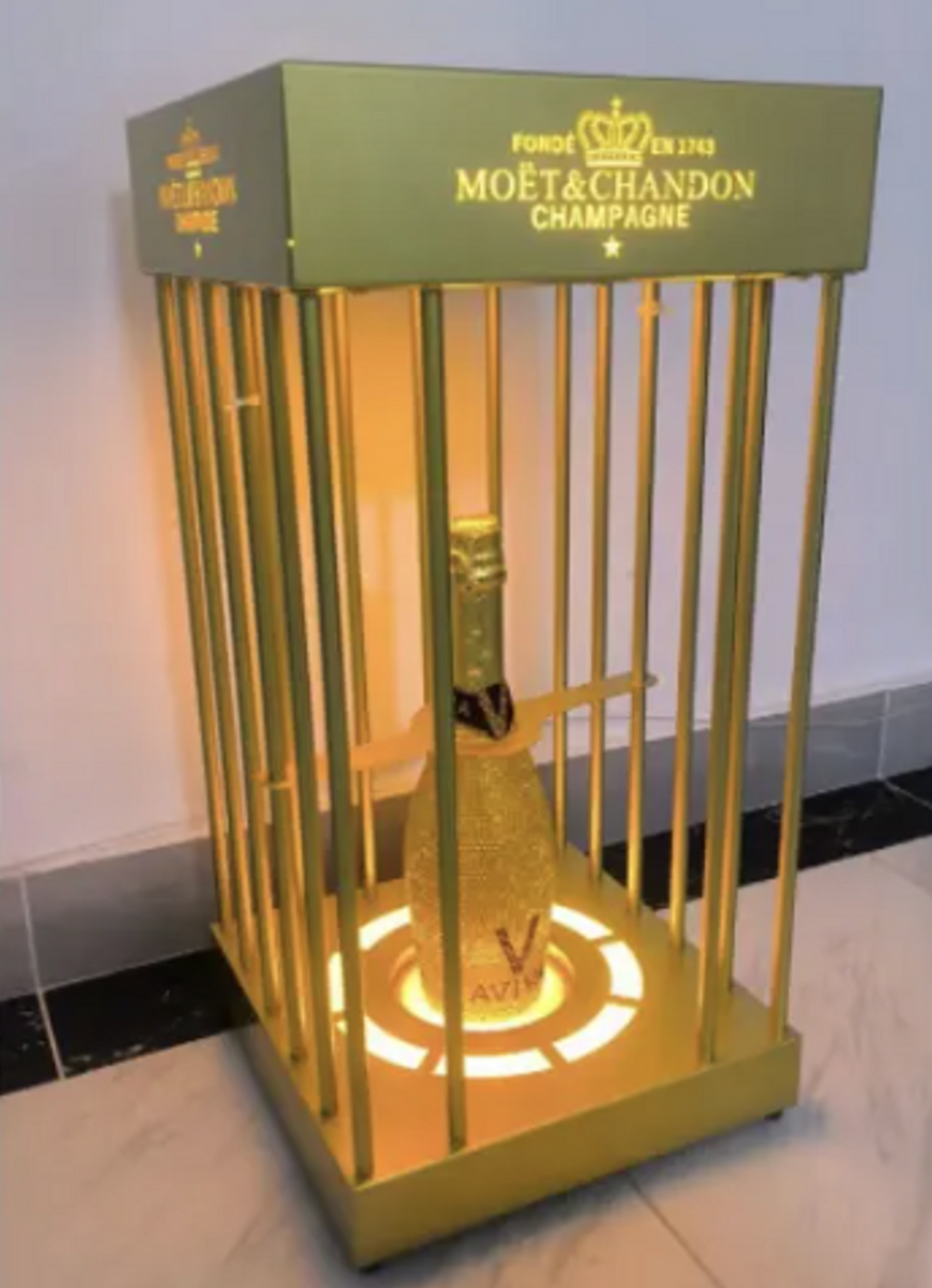 Led Bottle Cage Presenter