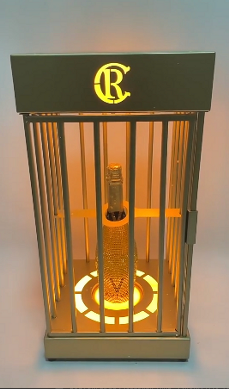 Led Cage Bottle Presenter