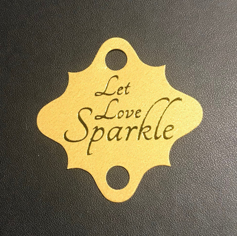 Let Love Sparkle Wedding Tags 24 Pack