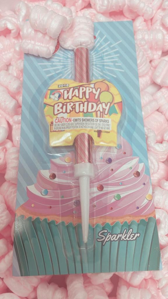 Happy Birthday Single Sparkler
