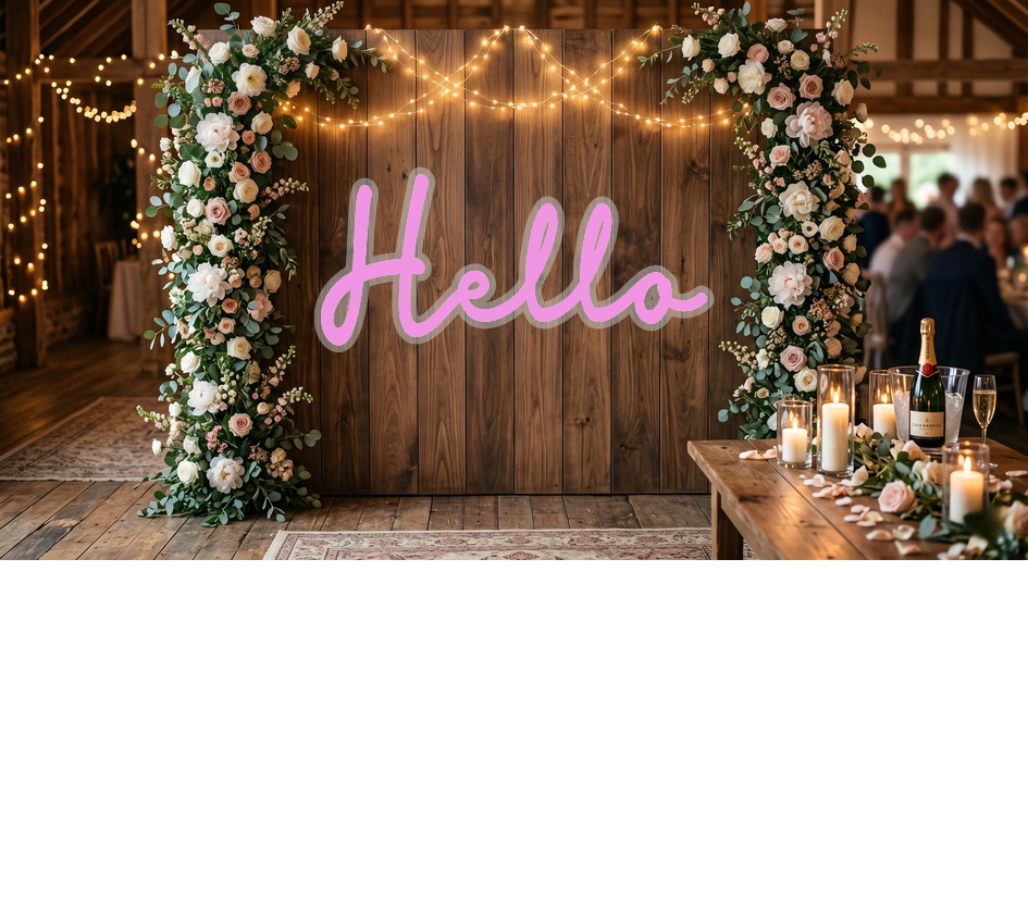 Custom text: Hello