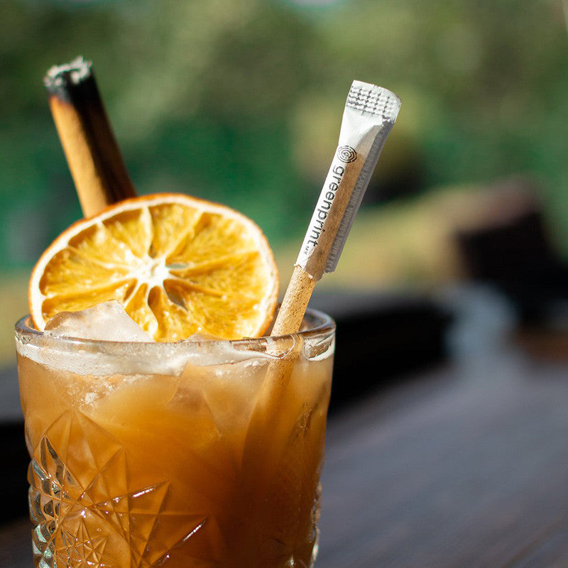 Agave Straws Individually Wrapped Plant Based Restaurant Bulk 