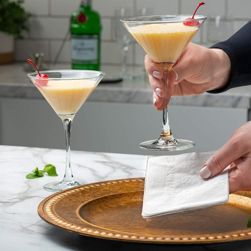 White Beverage Napkins 1 Ply 10x10