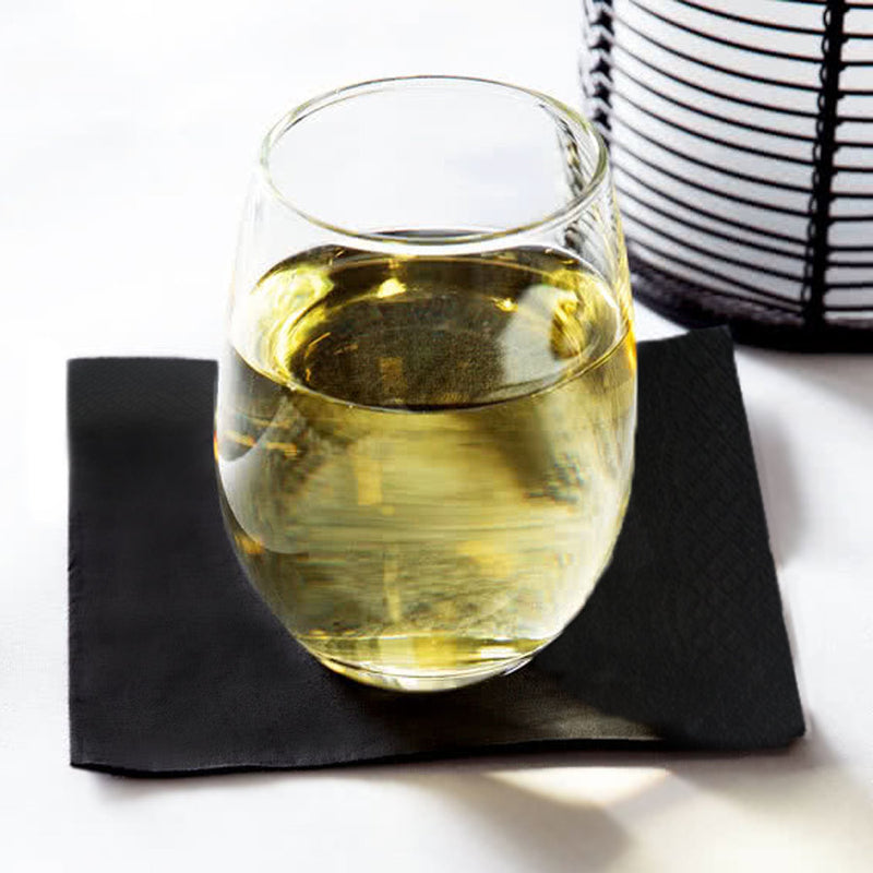 Black Beverage Napkins 2 Ply 10x10