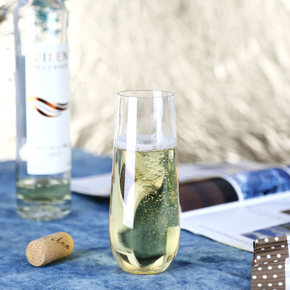 Champagne Flutes 10 ounce Clear Plastic Toasting