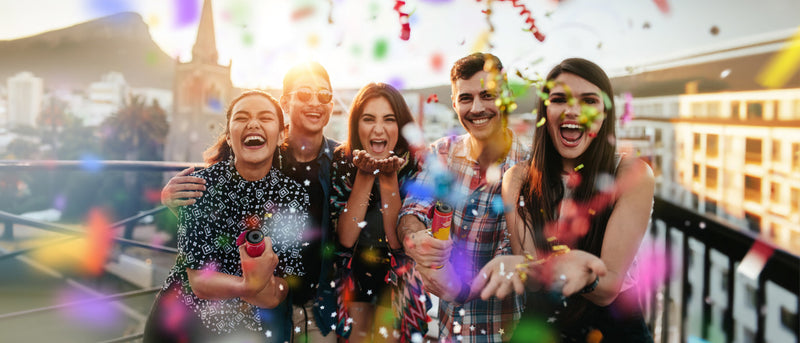 12 inch Confetti Cannon Metallic Multi-Color
