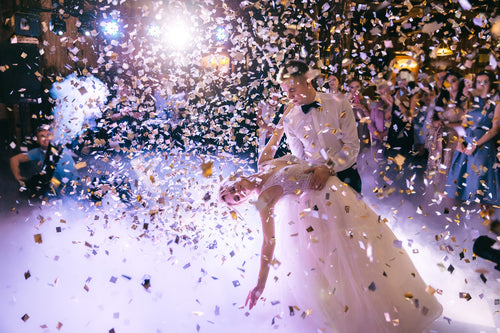 12 inch Confetti Cannon Metallic Silver 