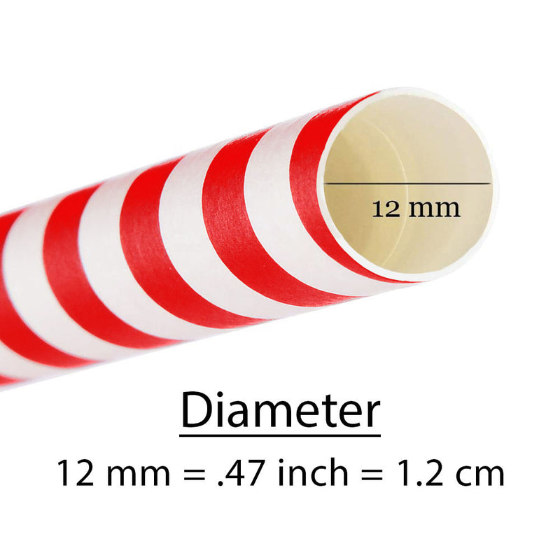 Jumbo Paper Drinking Straws 12mm Wide
