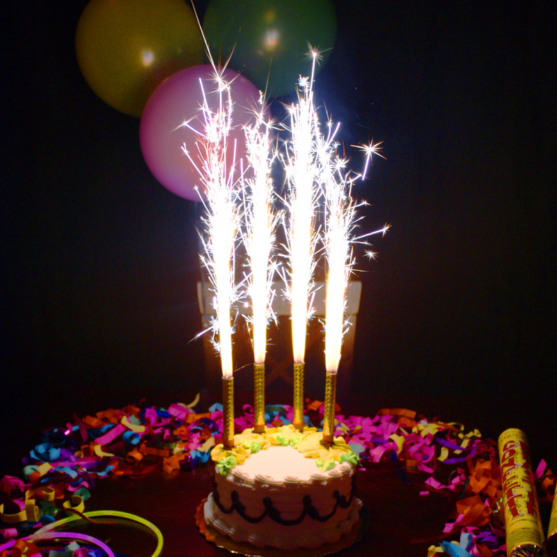 Cake Sparklers for Parties Events Birthdays Nightclubs
