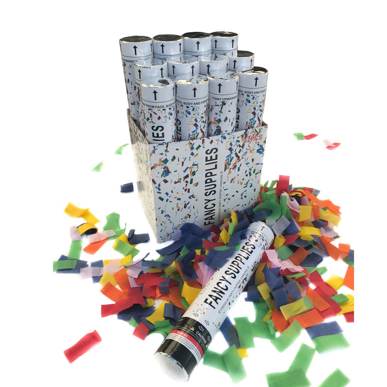 12 inch Confetti Cannon Multi-Color 
