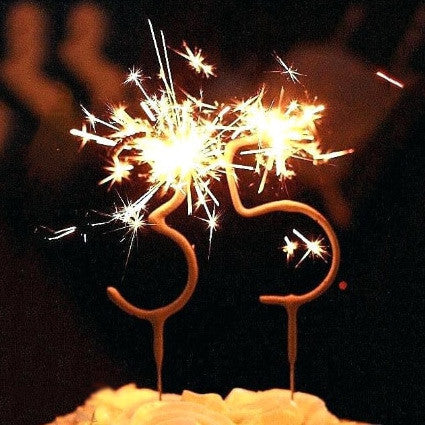 Birthday Numbers Sparkler Candles