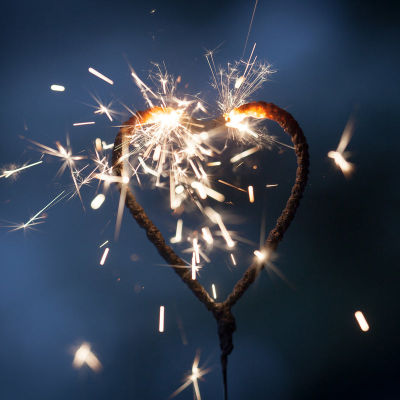 7 nch Heart Wedding Sparklers 