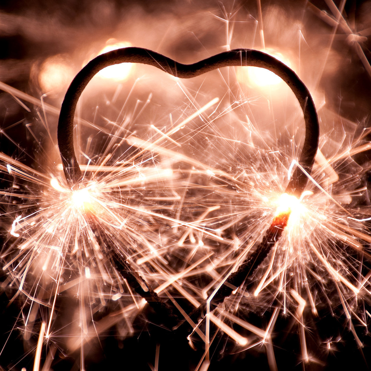 7 nch Heart Wedding Sparklers 