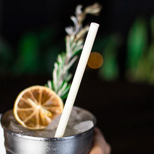 Potato Starch Straws Individually Wrapped Plant Based Restaurant Bulk 